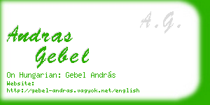 andras gebel business card